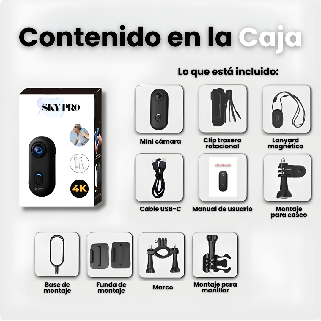 SkyPro - Cámara invisible 4k