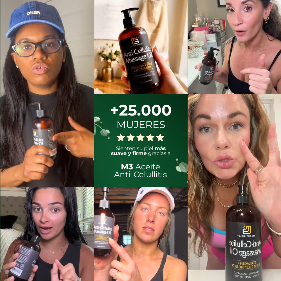 M3 - Aceite de colágeno para eliminar la celulitis por completo