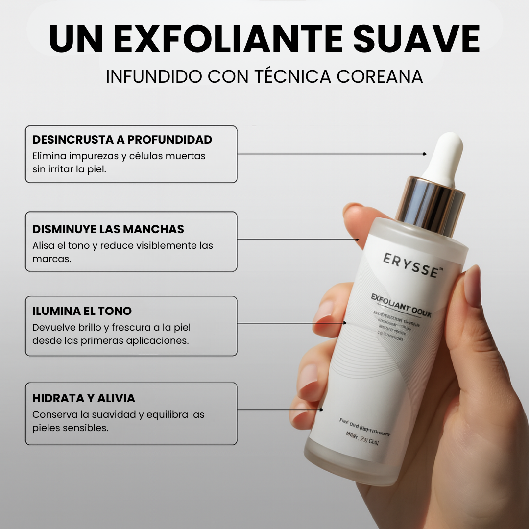 Erysse - Exfoliante coreano para una piel nueva en 3 minutos