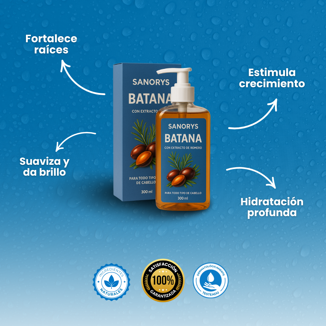 Sanorys Botana - Champú de Crecimiento Capilar con Aceite de Botana