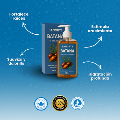 Sanorys Botana - Champú de Crecimiento Capilar con Aceite de Botana