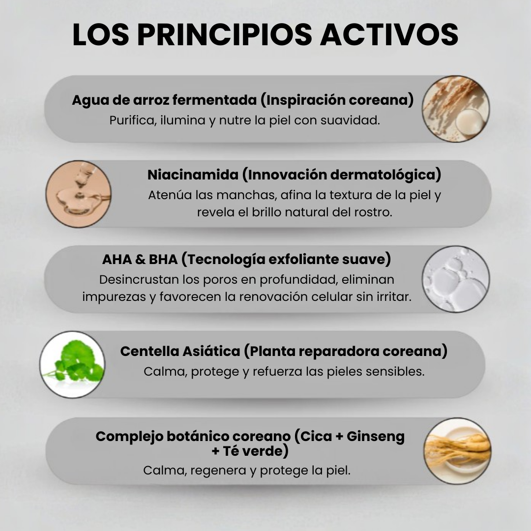 Erysse - Exfoliante coreano para una piel nueva en 3 minutos