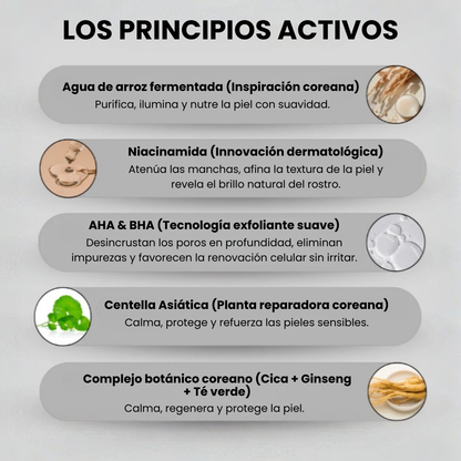 Erysse - Exfoliante coreano para una piel nueva en 3 minutos