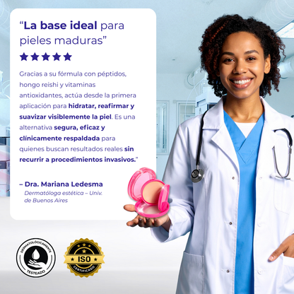 LumiBounce™ - Bálsamo con péptidos que hidrata, difumina y da brillo natural.