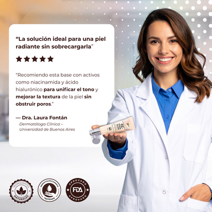 Base GlowFusion™ - Piel luminosa, protegida y unificada en un solo paso