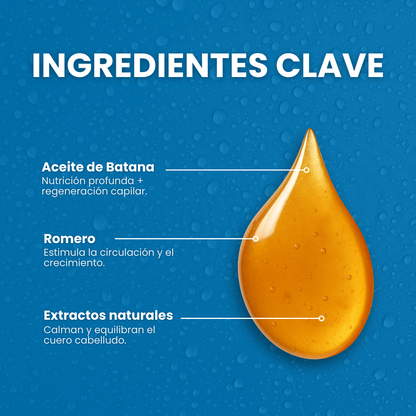 Sanorys Botana - Champú de Crecimiento Capilar con Aceite de Botana