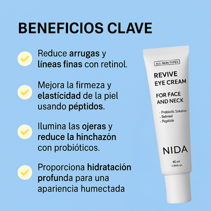 1+1 GRATIS| Nida™ - La solución definitiva para eliminar ojeras y bolsas del contorno de tus ojos