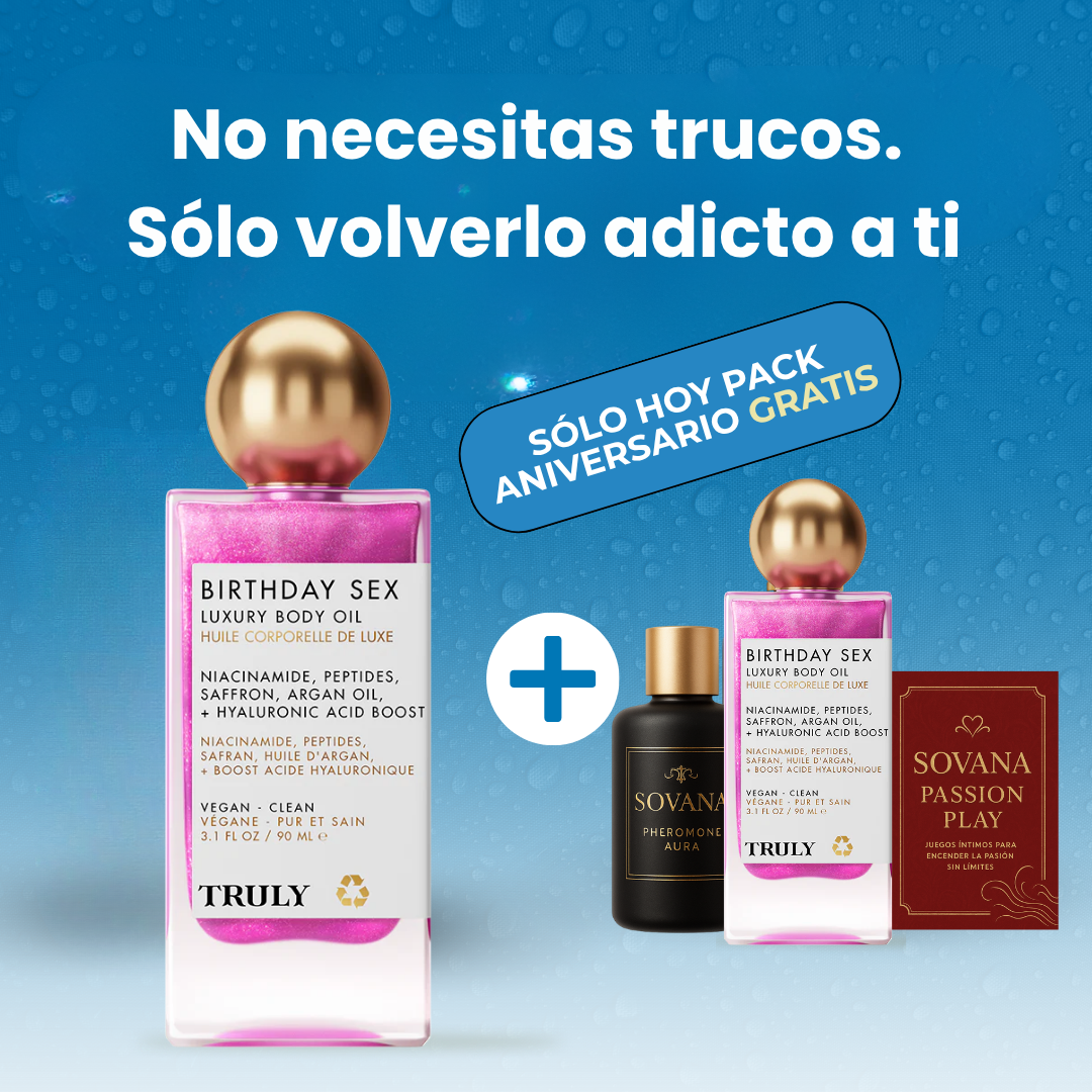 Sovana Birthday Sex - Aceite íntimo natural con feromonas